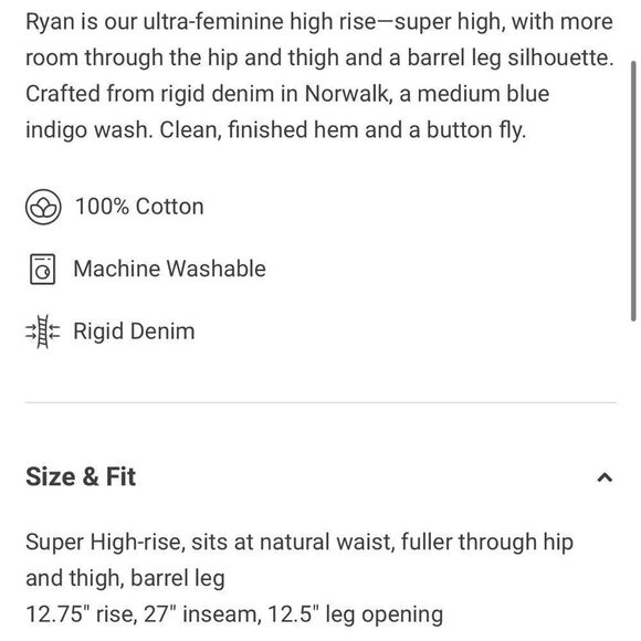 Rag & Bone Ryan Super High-Rise Jean - Norwalk
Relaxed Fit Mid Indigo Jean - Picture 4 of 15